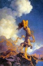 painting 'Ecstacy' by Maxfield Parrish