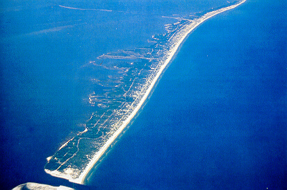 aerial view of Bob Sikes Channel