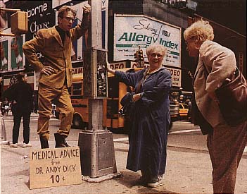 Dr. Andy Dick in Times Square