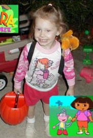 Dana as Dora the Explorer, 10/00