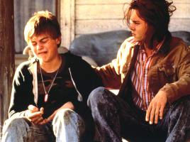 Leo in What's Eating Gilbert Grape with actor Johnny Depp