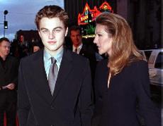 Leo posing with Celine Dion