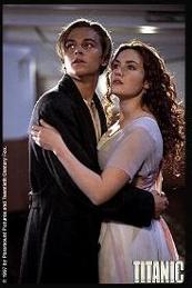 Leo and Kate Winslet as Jack and Rose