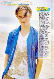 Devon Sawa article in YM Magazine