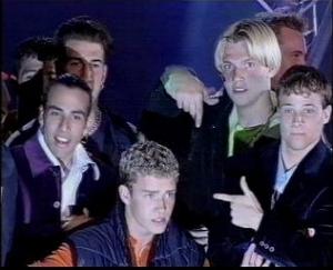 Justin with the Backstreet Boys