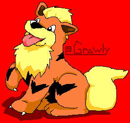 Growlithe draw by Ryoko Wolf