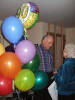 Dad greeting Grandma during her 90th b-day week