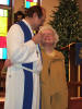 Grandma w/ Pastor S. during service (Dec 2006)