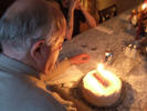 Dad & his cake (Oct 2006)