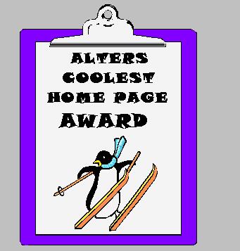 Alter's Coolest Homepage Award