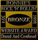 Ronnie's Rock 'N' Rollin' Website Award