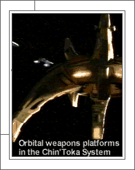 The highly destructive orbital weapons platforms