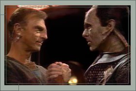 Dukat giving some pep talk to a disspirited Damar