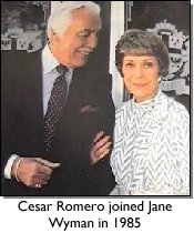 Cesar Romero and Jane Wyman