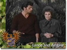 Lorenzo Lamas (Lance) and Jane Wyman (Angela)