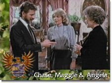 Robert Foxworth (Chase), Susan Sullivan (Maggie) and Jane Wyman (Angela)