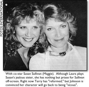 Laura Johnson (Terry) and Susan Sullivan (Maggie)