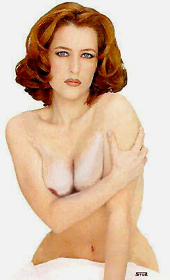 Gillian Anderson naked (mock-up)