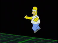 Homer leaving 2nd dimention