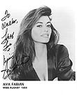 Ava Fabian August 1986