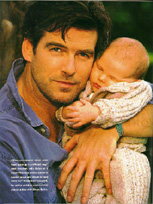 Pierce Brosnan with his son