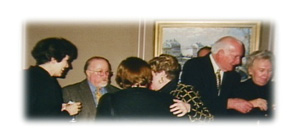 Among those in attendance: (from left) Karren Kerr, Dick Shagrue (a political anaylist Mr. Kerr worked with over the years), two unidentified individuals, former WOWT news director Mr. Steve Murphy, and Delores Murphy.