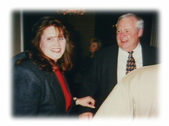 Former WOWT director Laurie Bolte chats with Mr. Kerr.