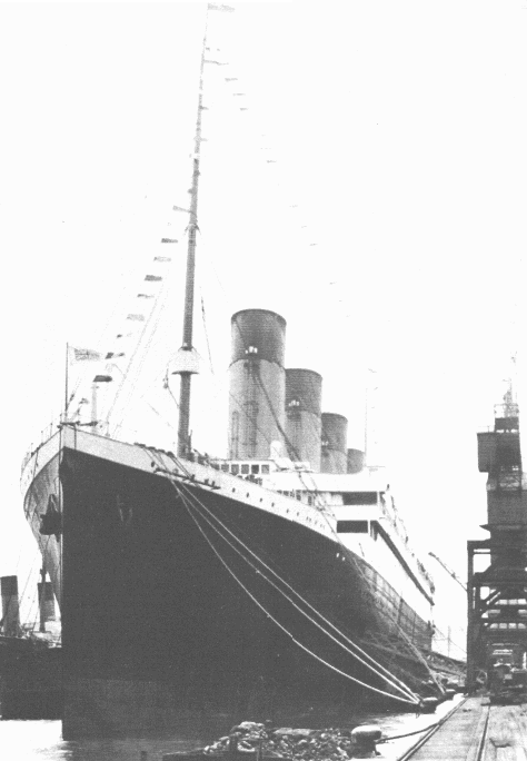 Titanic at port