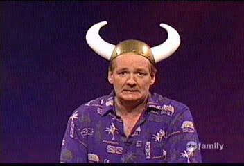 Colin Mochrie in horns