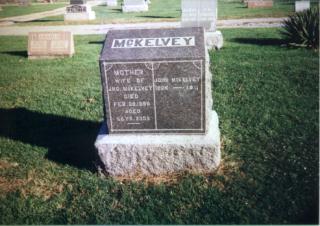 John McKelvey and Jane Logan Tombstone
Jan. 20, 1826-Jun. 9, 1911 Feb 2, 1832-Feb. 25, 1898