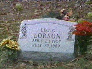 Leo G. Lorson,
 b. April 23, 1902 d. July 22, 1989