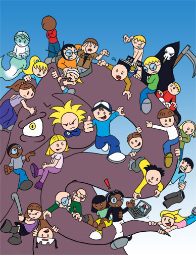 These are characters in the comic