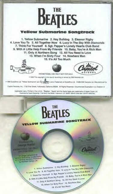 The promo cd for 'Yellow Submarine Songtrack'