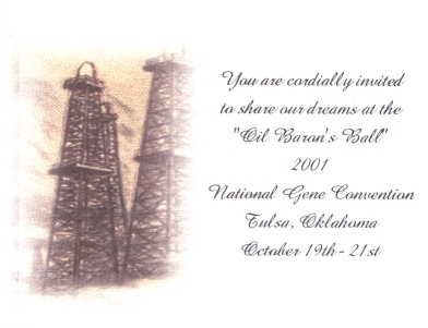 Your invitation to the Oil Baron's Ball.