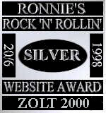 Ronnie's Rock 'N' Rollin' Website Award