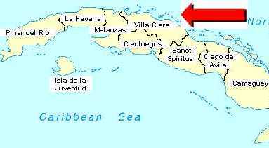 Cayo Esquivel, 
cerca de Sagua la Grande, Cuba.