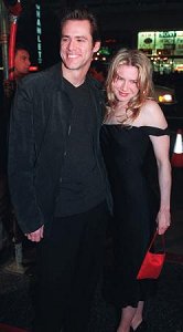 Jim and Renee photographed at Man On The Moon premiere, Dec. 1999