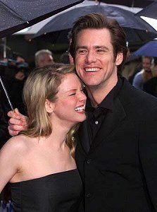 Jim and Renee photographed at Golden Globe Awards, Jan. 2000