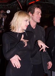 Jim Carrey and actress Courtney Love