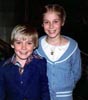 Ricky Schroder 
with his sister