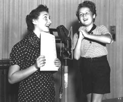 Bobby Breen being coached by his sister, Sally