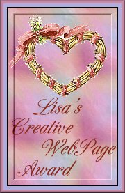 Lisa's Creative Webpage Award