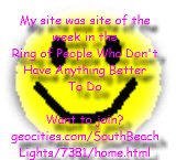 People Who Have Nothing Better to Do's Site of The Week! 1/9/2000