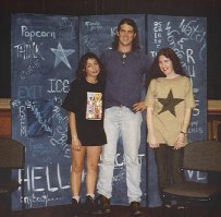  The cast of the Adelaide production of `Am I Your Dream?' (Natasha Gorsevski and Ryan Paranthoiene) with Camille, March 1996.