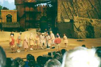 AJB on stage as an extra at Indiana Jones