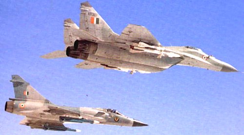 MiG-29 and Mirage 2000