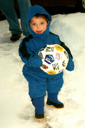 Ari in the snow