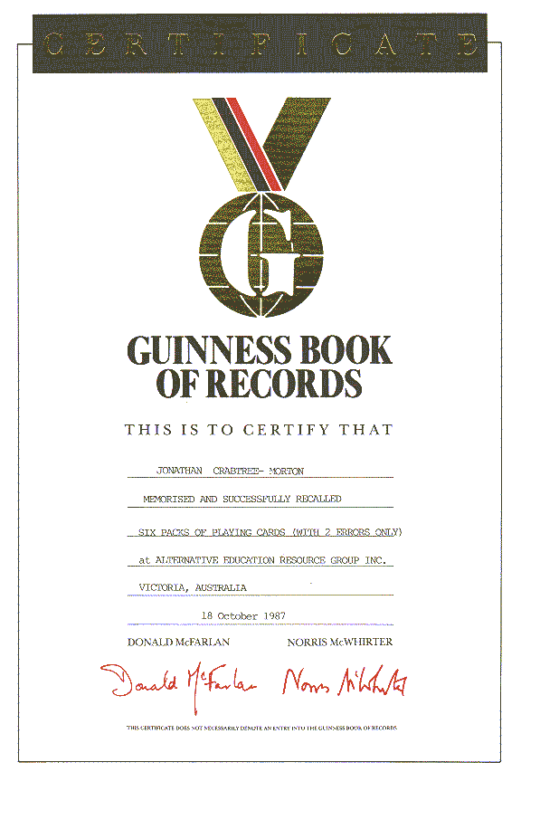 guinness certificate 29k