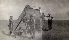 Cleansing the wheat at the threshing floor