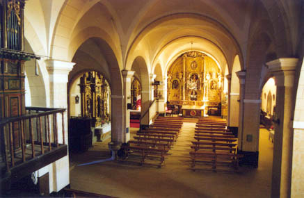 Vista de la nave central desde el coro